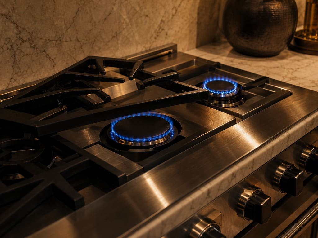 Viking sealed-burner cooktop repaired in a Napa home